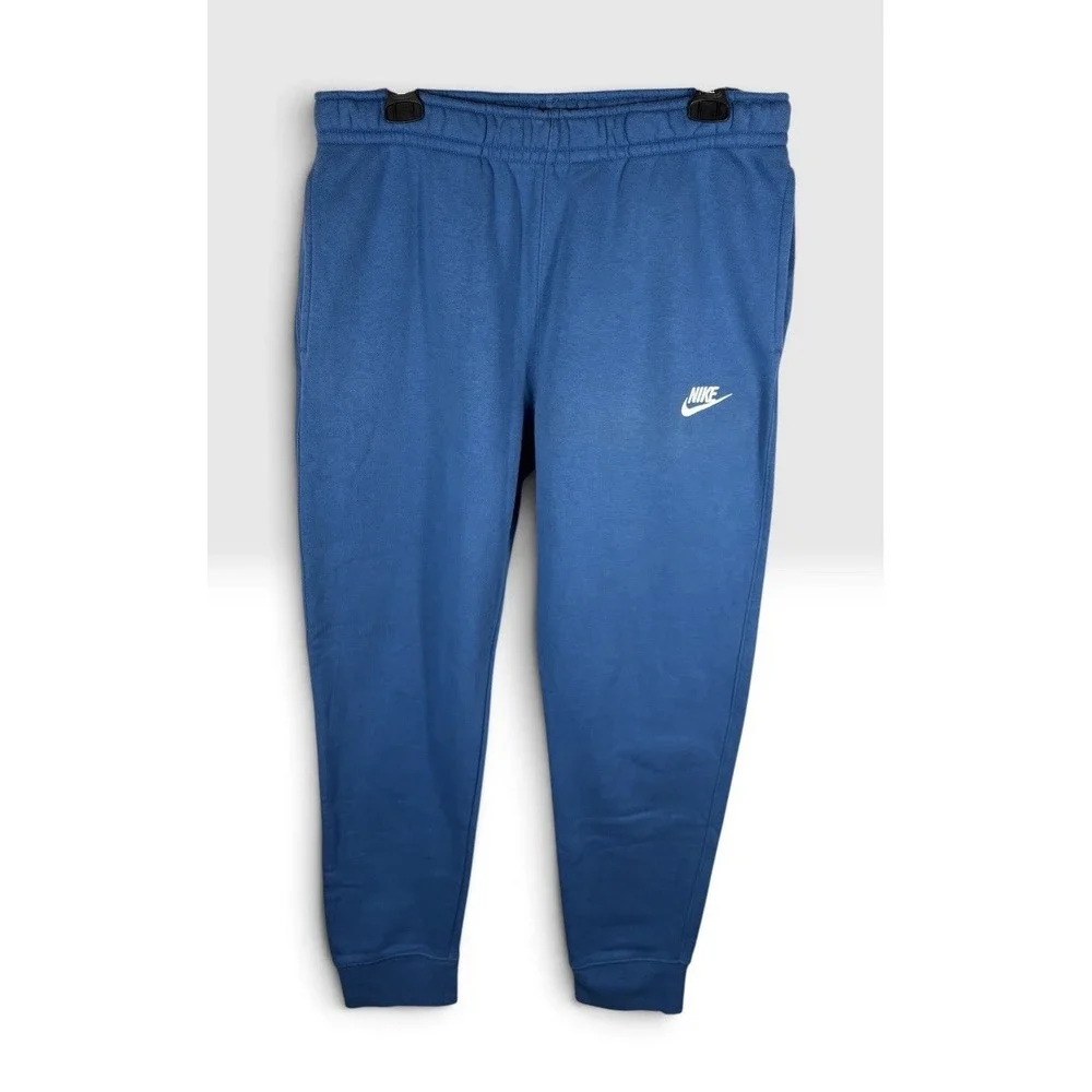 Nike Men's Sportswear Club Fleece Joggers Sweatpants Size Medium Blue -2121